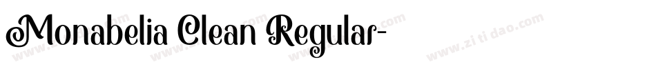 Monabelia Clean Regular字体转换